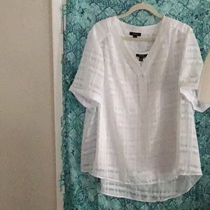 NEW, Never worn Summer Blouse Set. The blouse is bright white.